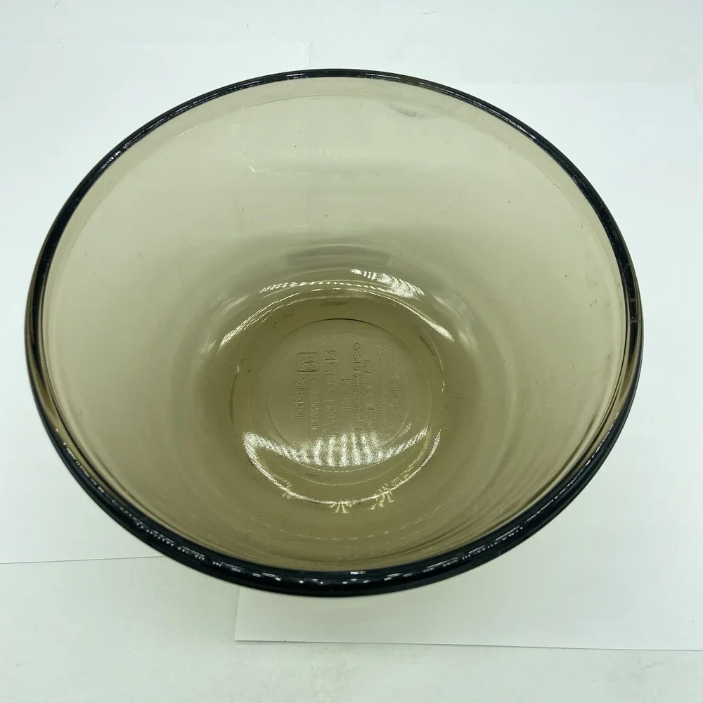 Anchor Hocking Brown/Amber Glass Mixing Bowl 1.5 QT 1057 Vintage Kitchen Retro